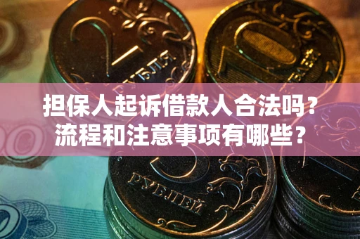 北京担保人起诉借款人合法吗？流程和注意事项有哪些？