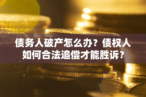 北京债务人破产怎么办？债权人如何合法追偿才能胜诉？