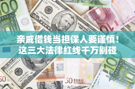 北京亲戚借钱当担保人要谨慎！这三大法律红线千万别碰