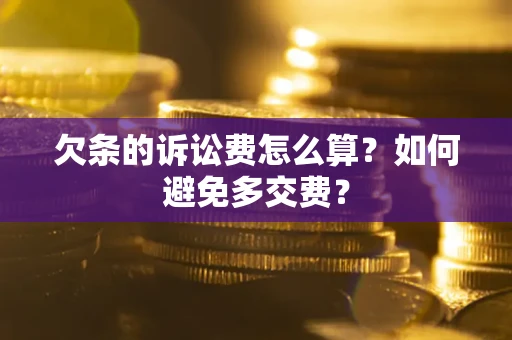 北京欠条的诉讼费怎么算？如何避免多交费？